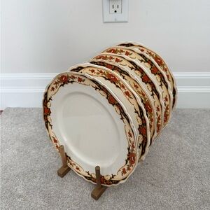 Floral Patterned dunkirk Alfred meakin Set of 6 dinner plates